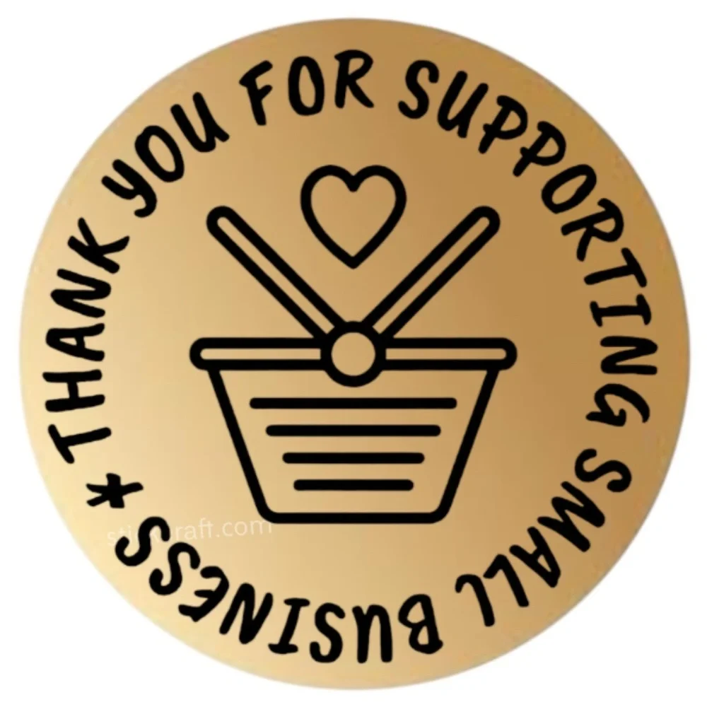 Pack of 100 Stickers | thank you Stickers 2 in round| Packaging Supplies NWT